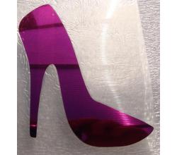 1  Buegelpailletten Schuh spiegel pink